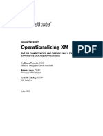 Operationalizing XM