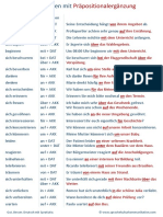 25 Verben Mit Präpositionalergänzung PDF