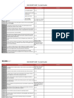 SCAN Security Audit-Pre Audit Questionnaire