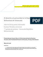 UPR Venezuela Stakeholder Report Spanish