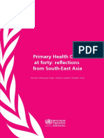Primary Health Care at Forty: Reflections From South-East Asia