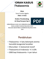 Laporan Kasus Thalassemia