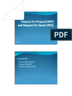 Request For Proposal (RFP) and Request For Quote (RFQ)