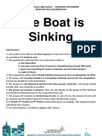 The Boat Is Sinking: Indahag National High School - Taguanao Extension Math-Sci 2019 Celebration