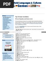 100 Most Frequently Used German Words