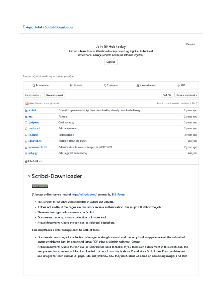ScribdDownloader  Software Engineering  Software  Prueba gratuita