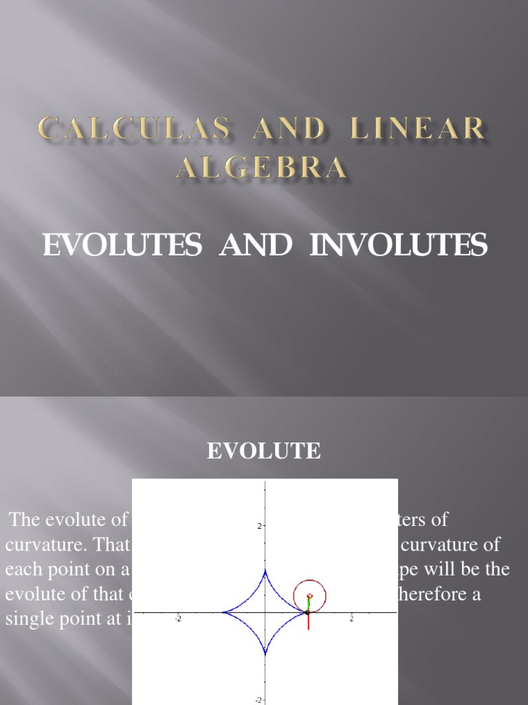Involutes and Evolutes in Gear Design | PDF | Gear | Curvature