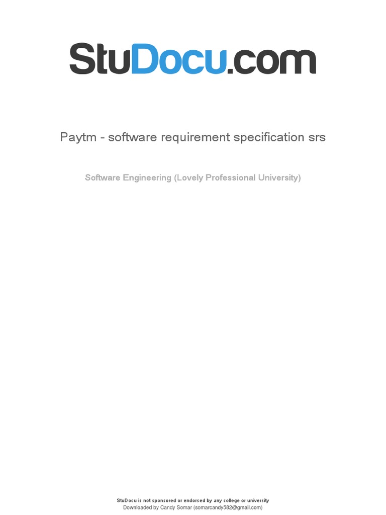 Paytm Software Requirement Specification Srs Http Cookie Databases