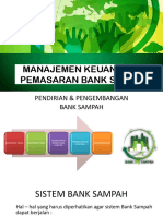 Manajemen Keuangan Dan Pemasaran Bank Sampah