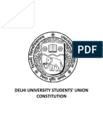 Delhi University Students' Union Constitution
