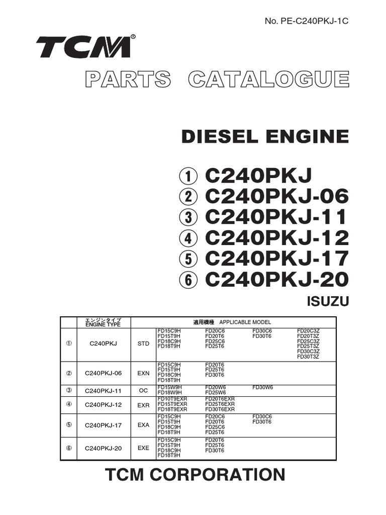 FD30 C240PKJ Engine PDF | PDF