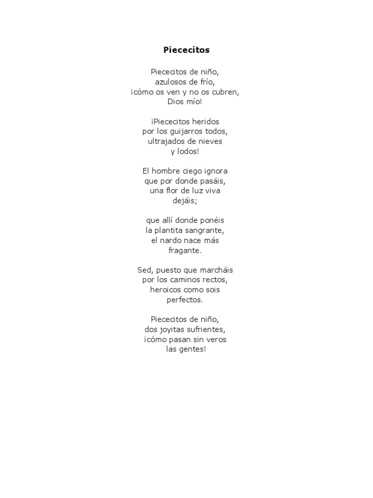 Piececitos De Niño Gabriela Mistral – IVEDZB