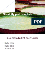 Giant Lily Pad Template