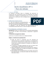 Producto Académico #1 - Foro - Derecho de Obligaciones