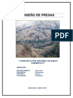 Diseño de Presas Informe