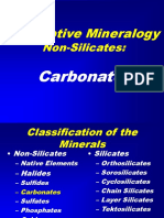 Classification and Properties of Carbonate Minerals