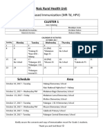 School-Based Immunization (MR-TD, HPV) : Naic Rural Health Unit