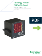 Dual Source Energy Meter: EM6438 & EM6436 Dual: Digital Meter With Analog Indicator Compact Smart