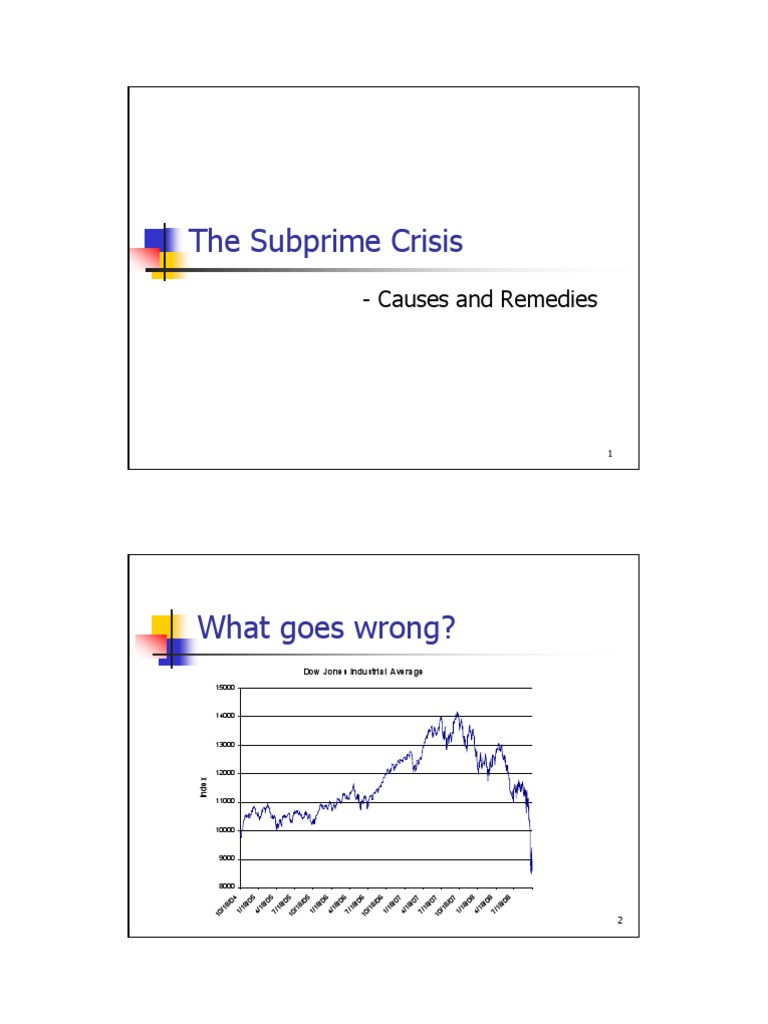 The Subprime Crisis PDF Government Sponsored Enterprise Mortgage