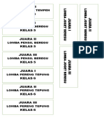 Juara Ii Kelas 3 Juara I Kelas 5 Juara Ii Kelas 5 Juara Iii Kelas 5 Juara I Kelas 6