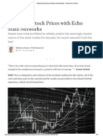 Predicting Stock Prices With Echo State Networks - Towards Data Science