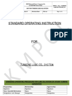 Standard Operating Instruction: Turbine Lube Oil System