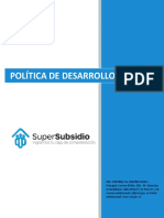 Política de Desarrollo Seguro