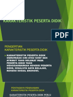 Karakteristik Peserta Didik