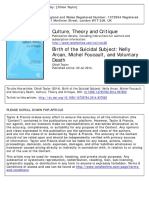 Birth of The Suicidal Subject Article PDF