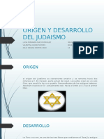 Origen y Desarrollo Del Judaismo