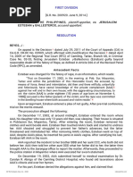 Plaintiff-Appellee Vs Vs Accused-Appellant: First Division