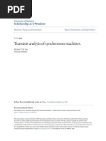 Transient Analysis of Synchronous Machines.