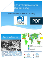 Conceptos y Terminología ASQ