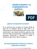 La Expansión Europea y El Descubrimiento de América