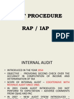 Audit Procedure Rap / Iap