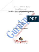 Product and Brand Management