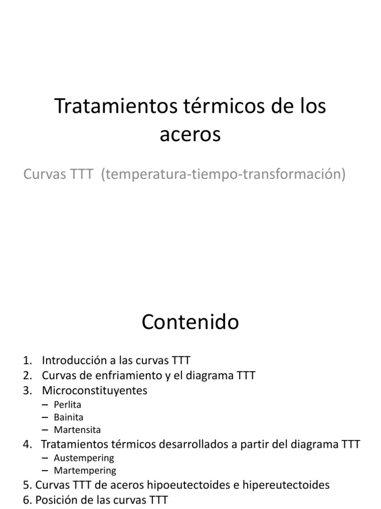 Tratamientos Térmicos en Aceros | PDF | Tratamiento a base de calor | Acero