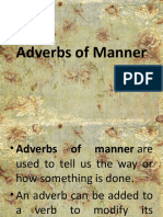 Adverbs of Manner Time Freq