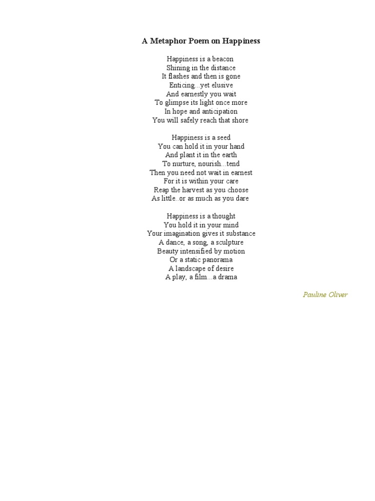 How to write a metaphor paragraph picture