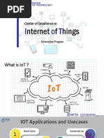 Center of Excellence In: Nternet F Hings