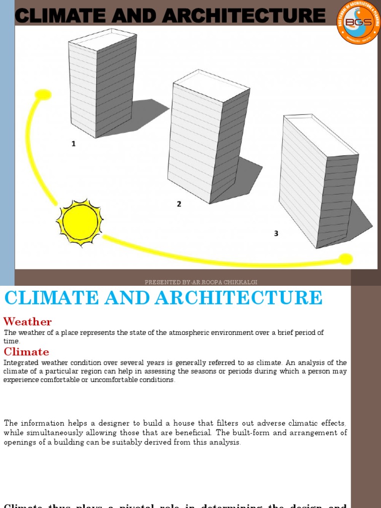 Climate Impact on Architectural Design | PDF | Humidity | Rain