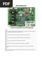 Motherboard: Steps To Dissemble The Motherboard