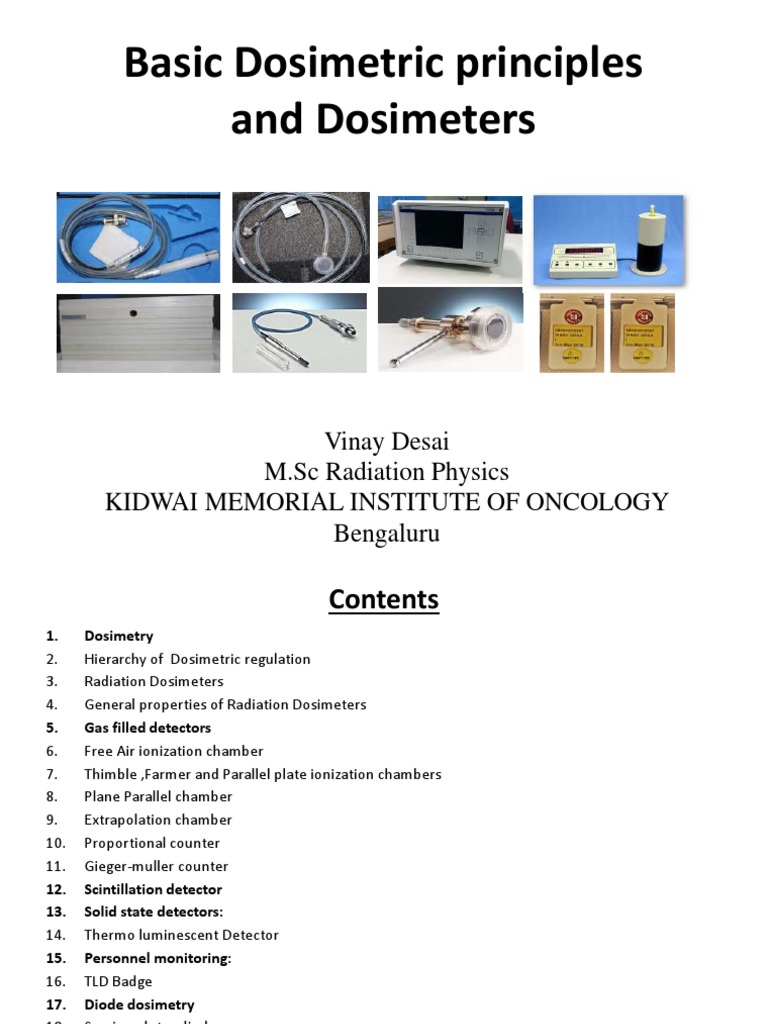 Overview of Radiation Dosimetry | PDF | Dosimetry | Ionizing Radiation