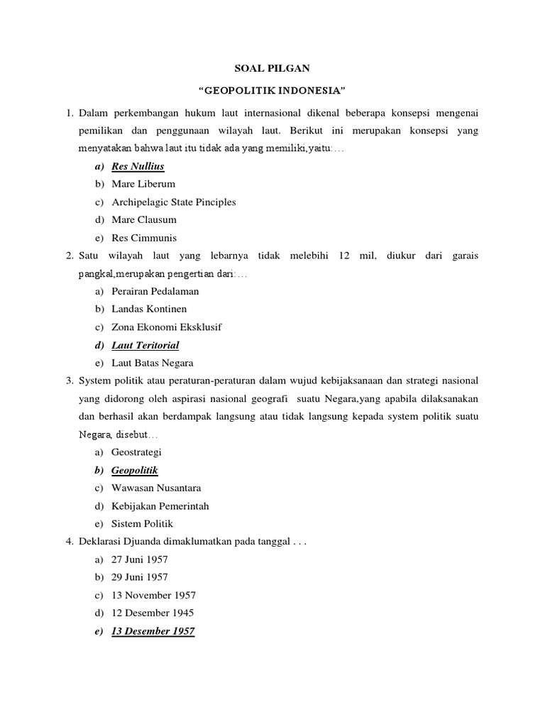 Soal Pilihan Ganda 1 Docx