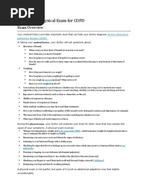 History and Physical Exam for COPD.docx
