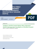 JOURNAL READING - Imaging in Infertile Female Patients Who Underwent Hysterosalpingography Investigation at Dhulikhel Hospital