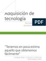 Adquisición de Tecnología