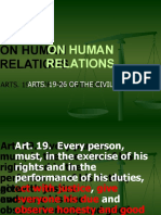 Human Relations and Standards of Conduct
