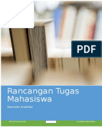 Rancangan Tugas Mahasiswa: Geometri Analitika