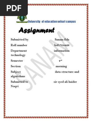 Assignment123 Array Data Structure Computer Programming